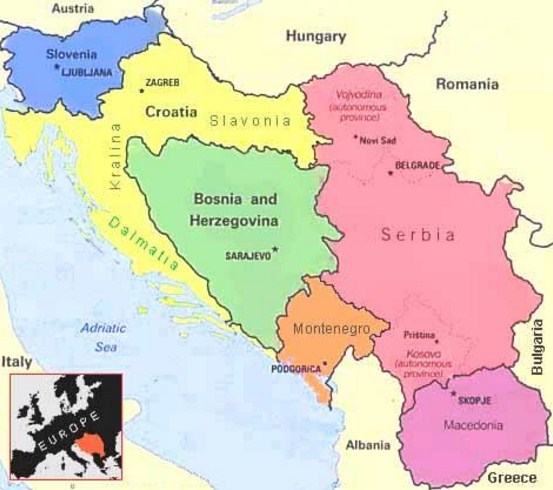 Como se llama Yugoslavia ahora